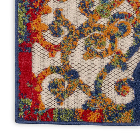 Rainbow Colored Indoor Outdoor Runner Rug